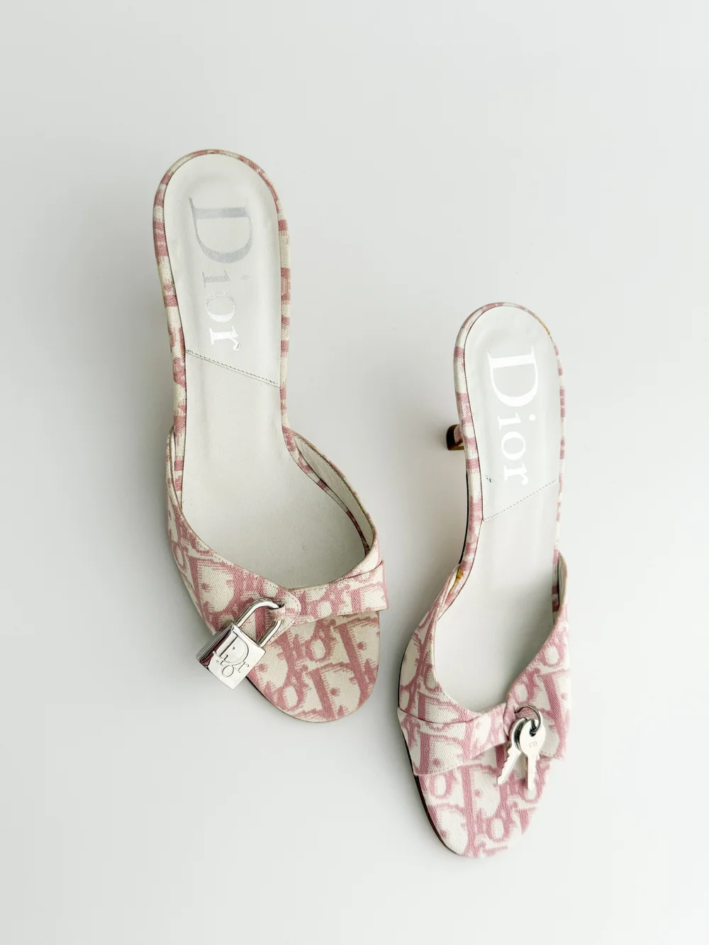 Christian Dior by John Galliano 2004 Iconic Pink Monogram Lock